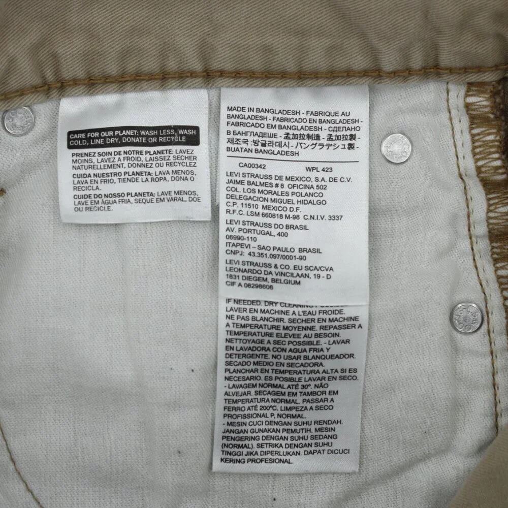 Levi’s 508 Regular Taper for Men – Khaki/Beige Pants‎ – Modern, Comfortable Fit